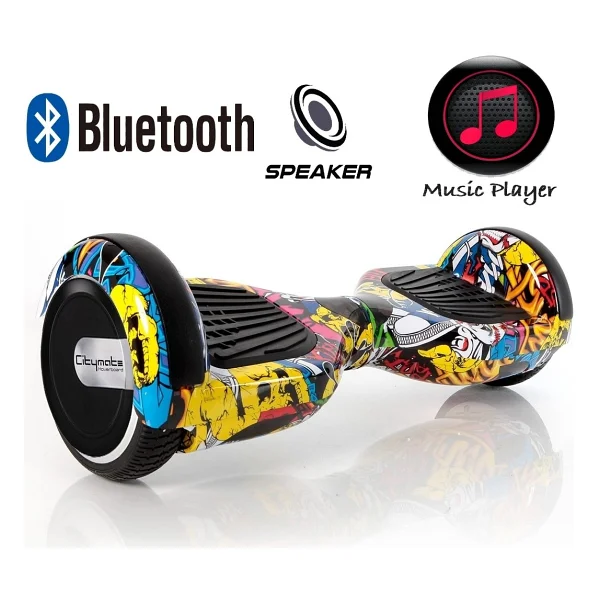 Citymate Hoverboard Smart Scooter Elektrikli Kaykay Bluetooth Speakerlı - Renkli - Görsel 7