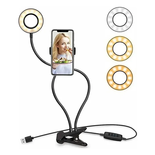 Hubstein LED Ring Light Youtuber Light Stüdyo Işığı Akrobat Selfie LED Masa Lambası - Görsel 3