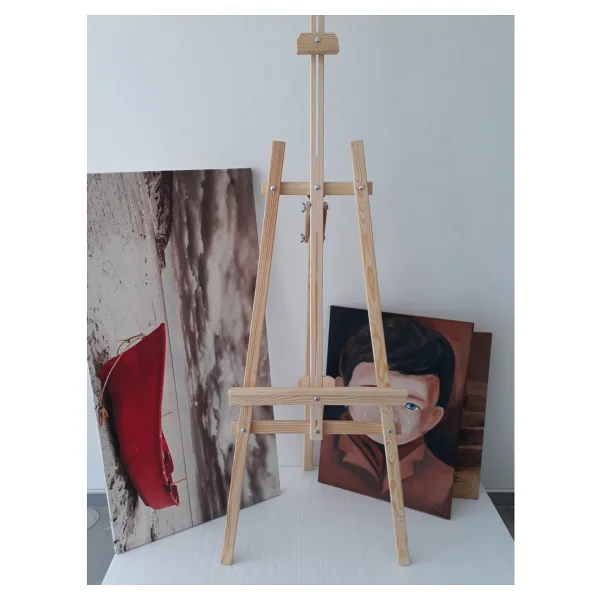 Artlantis Masa Üstü Şövale 1 Adet Küçük Şövalye 28x37 Cm Çam Ağacından İmal Edilmiştir Sanatsal Tuval Sergi - Görsel 4