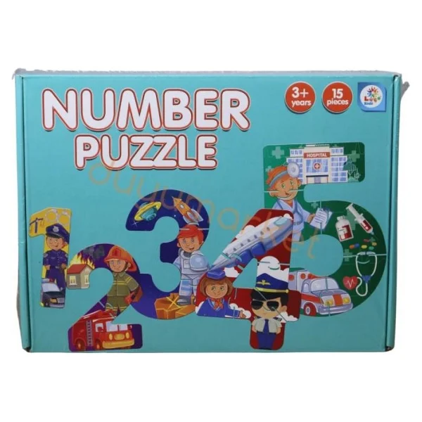 Laço Kids Meslekler Number 15 Parça Puzzle Lc7478 - Görsel 2