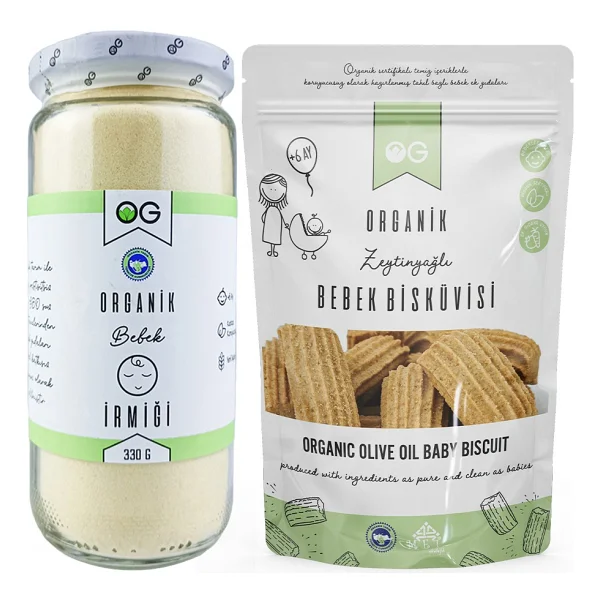 Og Natural Organik İrmik Ve Organik Bebek Bisküvi Seti - Görsel 8