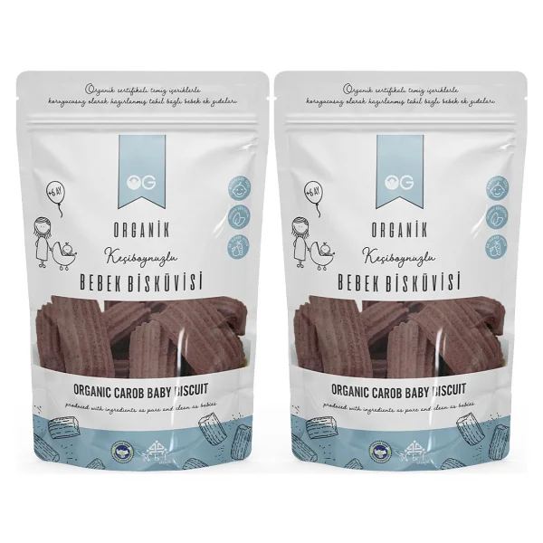 Og Natural Organik Keçiboynuzlu Bebek Bisküvisi 150 Gr 2 Adet - Görsel 4