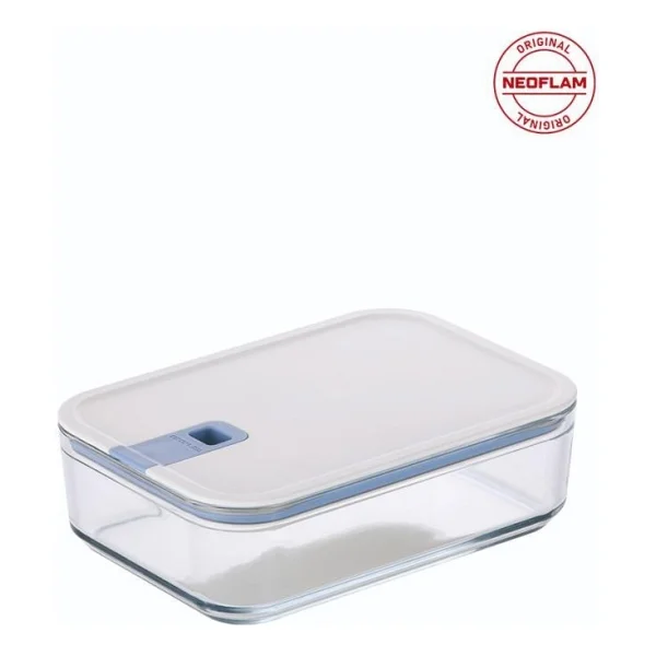 Neoflam Perfect Seal 1600 Ml Dikdörtgen Cam Saklama Kabı - Görsel 2