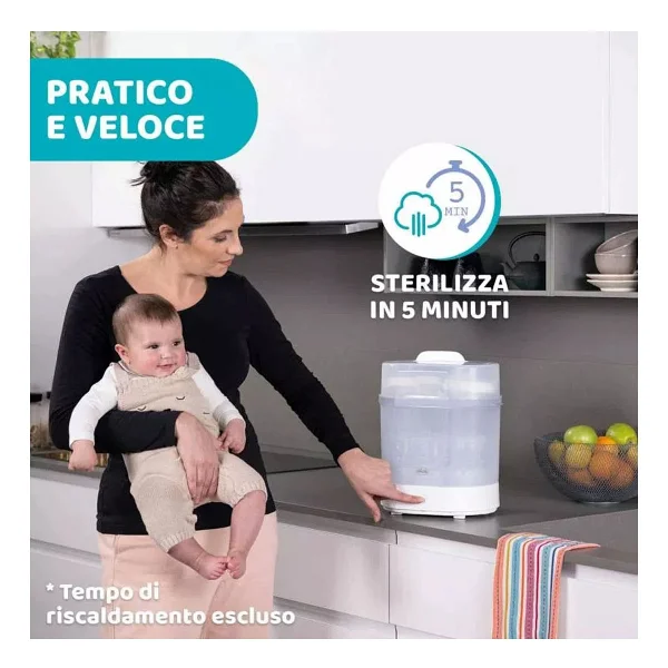 Chicco Yeni 3'ü 1 Arada Buharlı Sterilizatör - Görsel 2