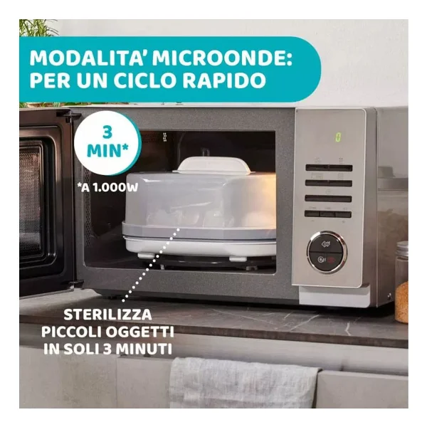 Chicco Yeni 3'ü 1 Arada Buharlı Sterilizatör - Görsel 5