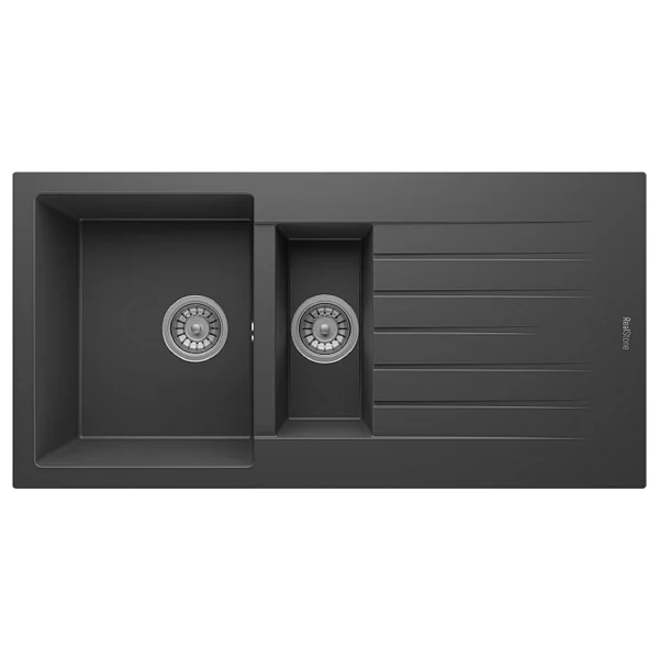 Realstone Troya P005 100 Tezgah Üstü Antrasit Granit Eviye - Görsel 7