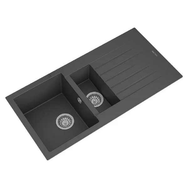 Realstone Troya P005 100 Tezgah Üstü Antrasit Granit Eviye - Görsel 8