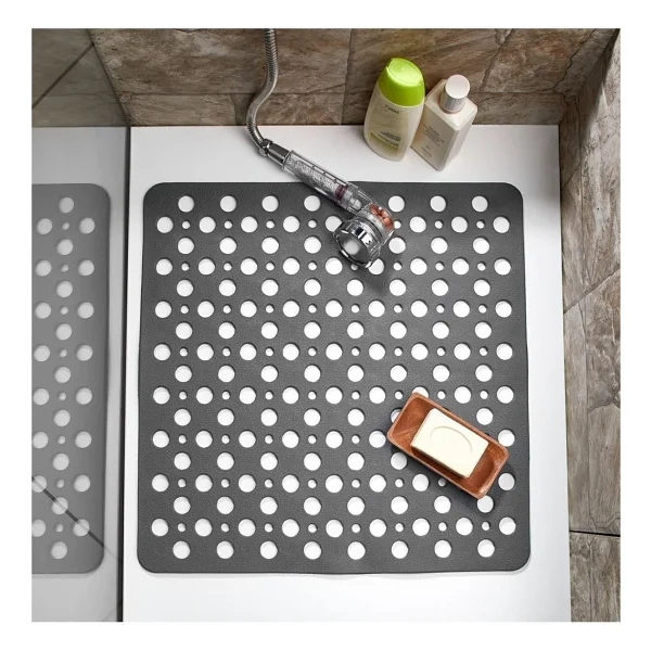 Main Shop Main Shop Kare Vantuzlu Banyo Ve Duş Kaydırmazı, Küvet Içi Duşakabin Kaydırmaz Vantuzlu Banyo Paspası 54x54cm M-149 - Görsel 4