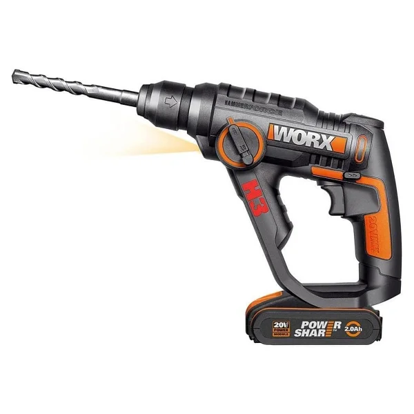 Worx Wx390.1 20 V Çift Akülü 2 Ah Pnömatik Matkap - Görsel 7