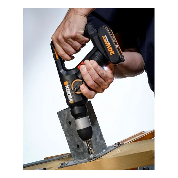 Worx Wx390.1 20 V Çift Akülü 2 Ah Pnömatik Matkap - Görsel 9