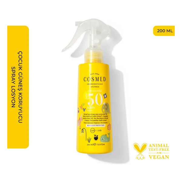 Cosmed Sun Essential 200 Ml 50 Faktör Çocuk Güneş Spreyi - Görsel 7