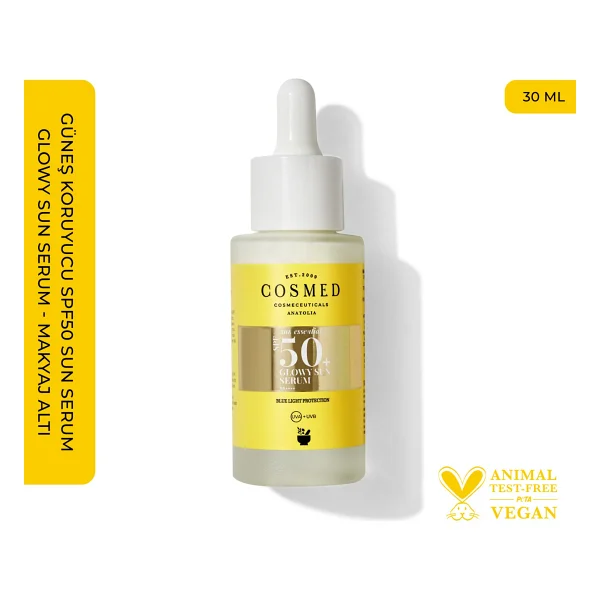 Cosmed Glowy Sun 30 Ml 50 Faktör Güneş Serumu - Görsel 8