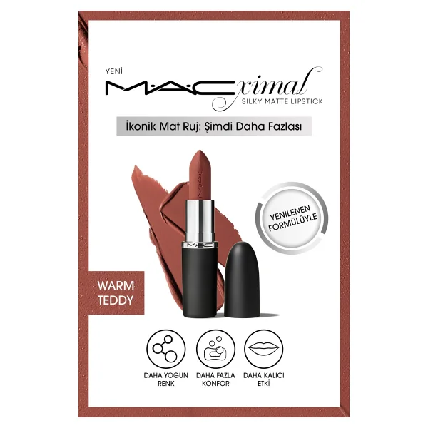 M.A.C Macximal Silky Matte Captive Audience Stick Ruj - Görsel 10