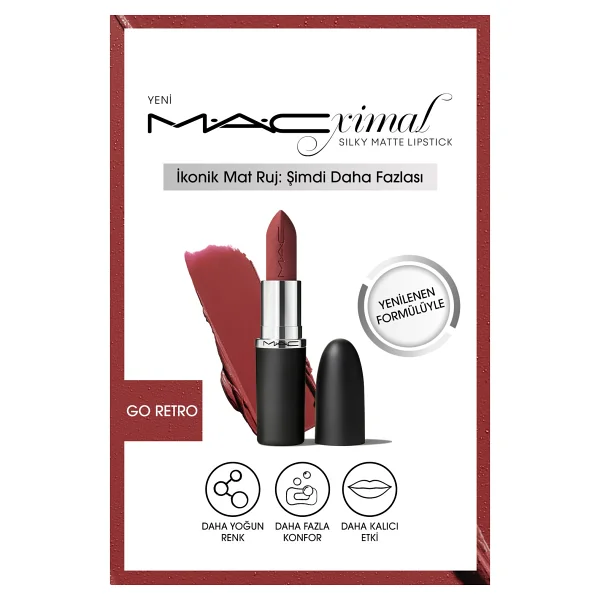 M.A.C Macximal Silky Matte Stick Ruj - Görsel 10