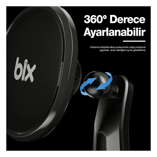 Bix Bxch6 Manyetik Araç Telefon Tutucu - Görsel 3