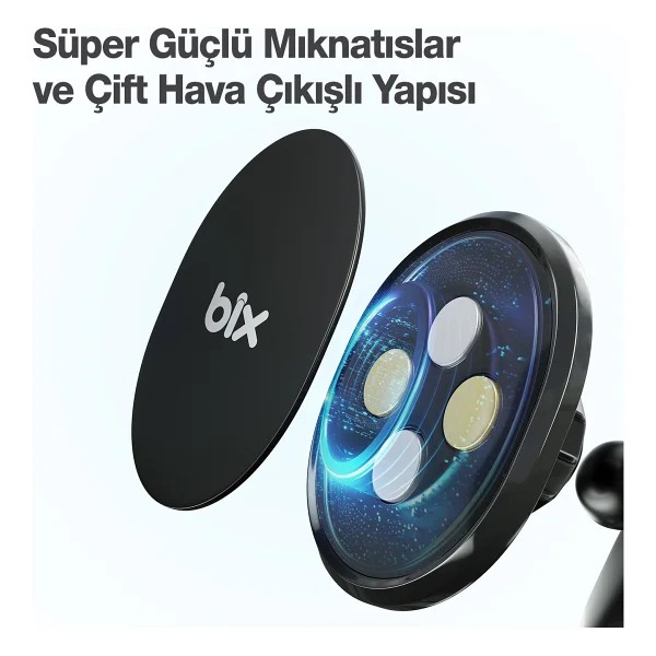 Bix Bxch6 Manyetik Araç Telefon Tutucu - Görsel 5