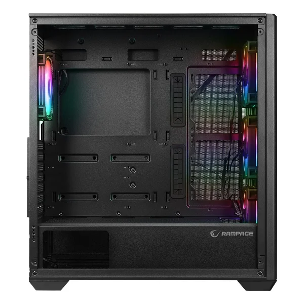 Rampage Vortex V3 RGB Fanlı Siyah E-ATX Oyuncu Kasası - Görsel 4