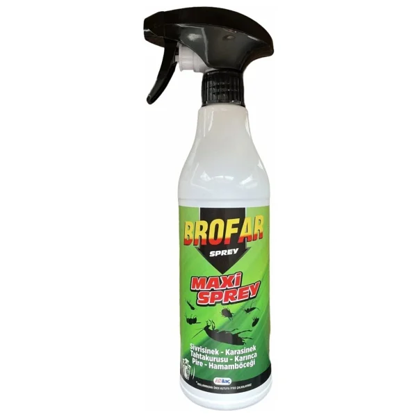 Brofar Maxi Sprey 450 Ml (Sivrisinek, Kara Sinek, Tahta Kurusu, Karınca ,Pire ,Hamam Böceği Öldürücü) - Görsel 3
