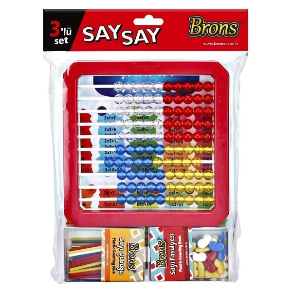 Brons Say Say 3'lü Abaküs Seti - Görsel 8