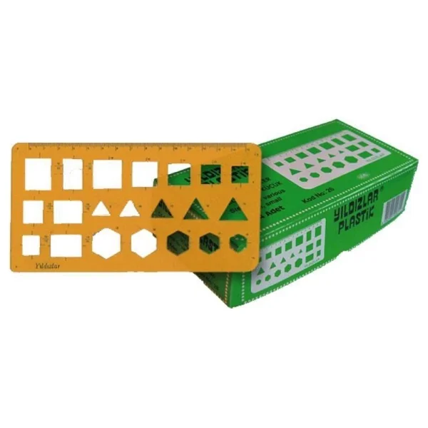 Yıldızlar 026 17.5 Cm Geometrik Şablon Cetvel - Görsel 3