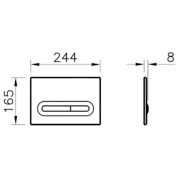 Vitra Loop T Temassız Kumanda Paneli Parlak Krom 768-0880 - Görsel 2