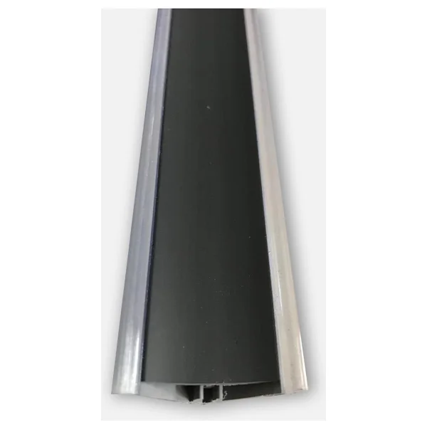 Ersin İç Bükey Pvc Tezgah Süpürgeliği Siyah 60 Cm - Görsel 2
