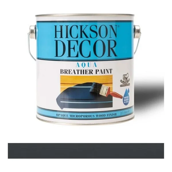 Hickson Decor Aqua Breather Paint Anthracite Grey 2,5 Lt. - Görsel 2
