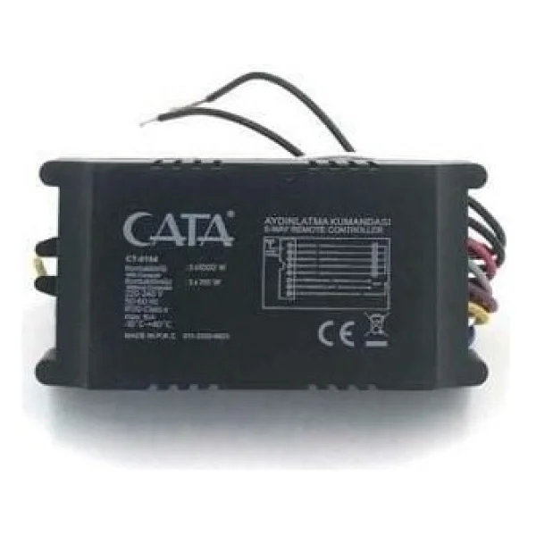 Cata Ct-9154 Avize Kumandası 4x1000w - Gri - Siyah - Görsel 2