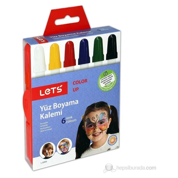 Lets L6806 Çevirmeli 6'lı Yüz Boyası - Görsel 7
