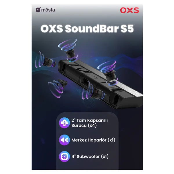 Oxs S5 3.1.2 Kanal 230 W Soundbar - Görsel 7