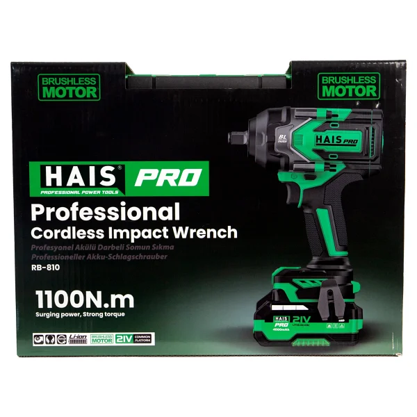 Hais Pro Haıspro Profesyonel Darbeli Somun Sıkma 1100 Nm 21 V - Görsel 4