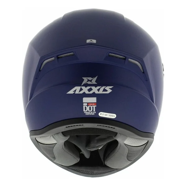 Axxis Draken S Solid Mat Mavi Full Face Motor Kaskı - Görsel 2