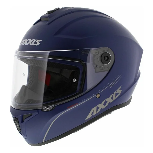 Axxis Draken S Solid Mat Mavi Full Face Motor Kaskı - Görsel 3