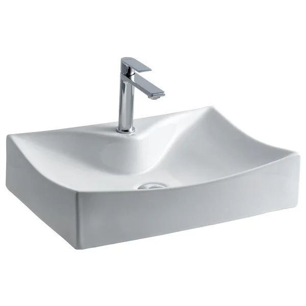 Lena E-3034 Tezgah Üstü Porselen Lavabo - Görsel 2