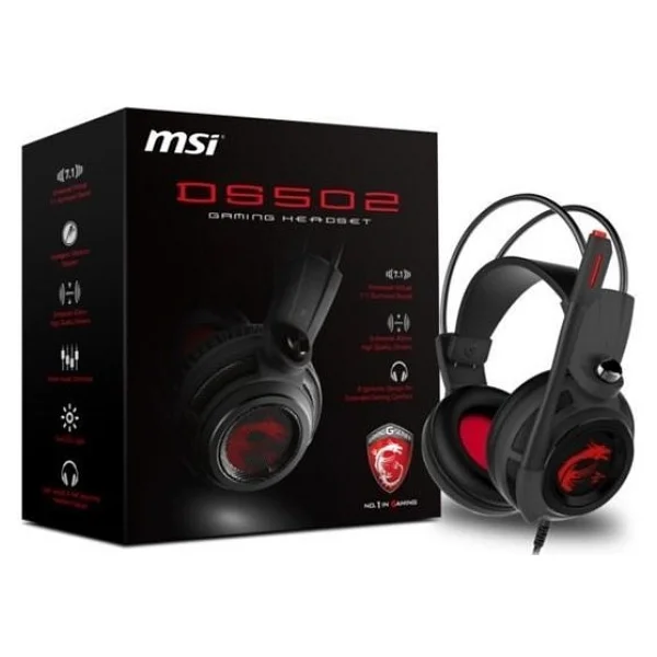 MSI DS502 7.1 USB Kablolu Kulak Üstü Oyuncu Kulaklığı