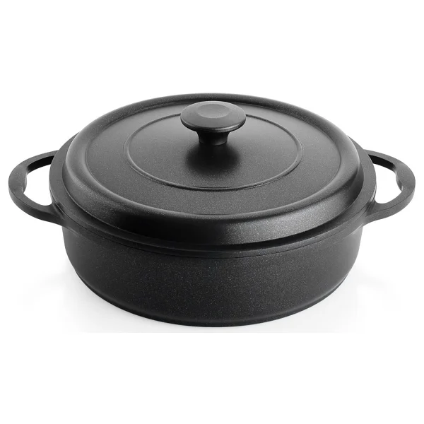 Schafer Black Master 28 cm Basık Döküm Tencere - Görsel 4