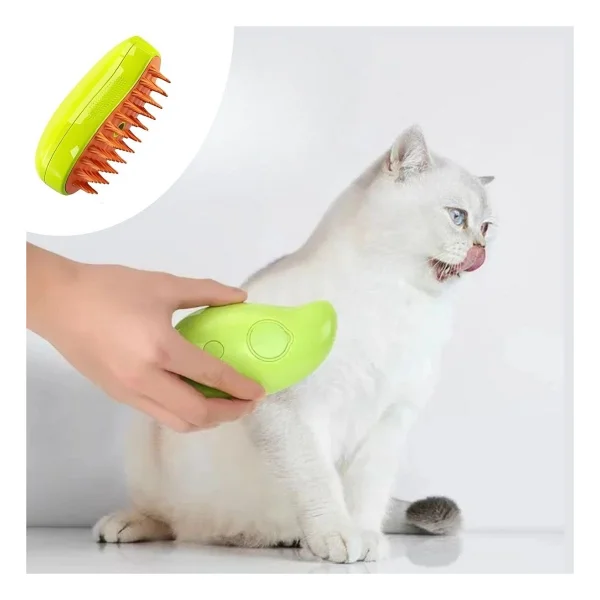 Buffer Buharlı Yumuşak Silikon Uçlu Kedi & Köpek Tüy Tarama Tarağı Yıkama Fırçası - Görsel 6