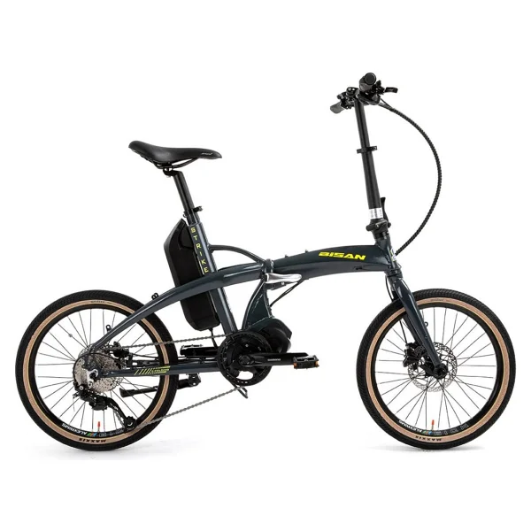 Bisan E-Folding Strike 250 W Gri Katlanabilir Elektrikli Bisiklet - Görsel 3