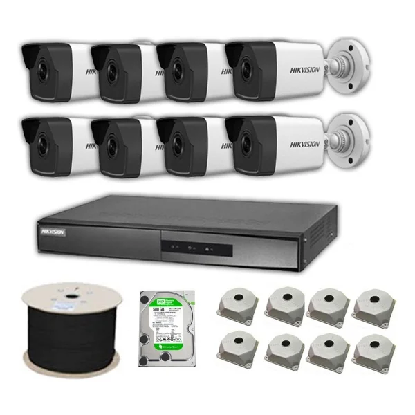 Hikvision 4mp Mikrofonlu 8 Kameralı 2tb Disk Tak Çalıştır Hazır Ip Kamera Seti - Görsel 3