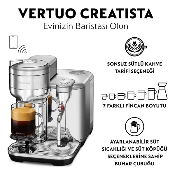 Nespresso Vertuo Creatista Pro Kapsül Kahve Makinesi - Görsel 4
