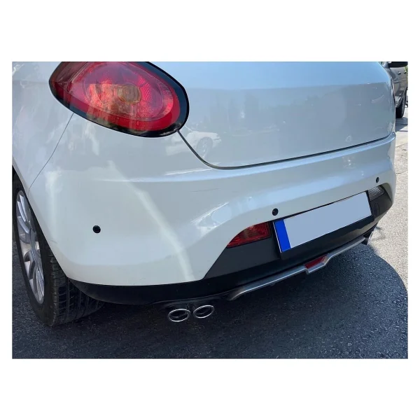 Oto H.İ.T. Fiat Bravo Uyumlu Body Kit Difüzör 4 Çıkış Gri Yuvarlak - Görsel 2