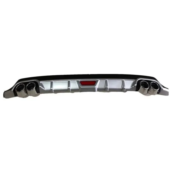 Oto H.İ.T. Toyota Corolla 06-10 Uyumlu Body Kit Difüzör 4 Çıkış Yuvarlak Gri Model 1 - Görsel 4