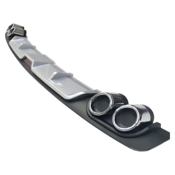 Oto H.İ.T. Seat İbiza Uyumlu Body Kit Difüzör 4 Çıkış Gri Yuvarlak - Görsel 4