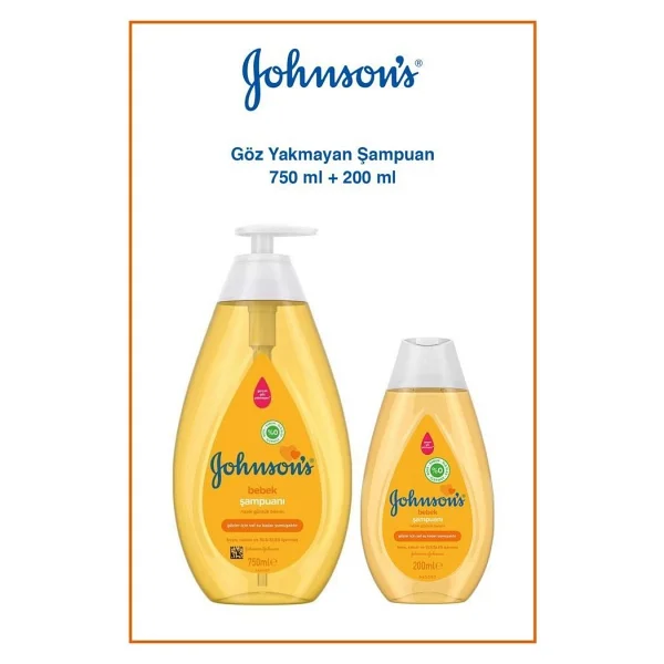 Johnson's Baby Bebek Şampuanı 750 Ml + 200 Ml - Görsel 3