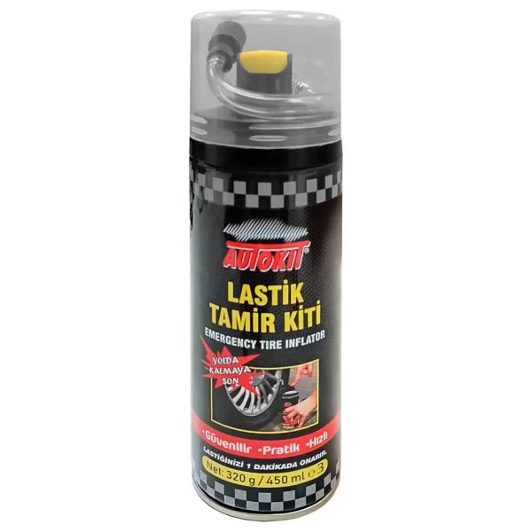 Autokit Lastik Tamir Kiti Autokit Araç Araba Lastik Bakım Tamir Spreyi - Görsel 9
