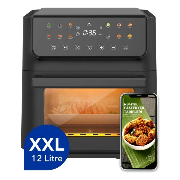 Kumtel Fastfryer XXL Haf-10 12 Lt Yağsız Fritöz - Görsel 6