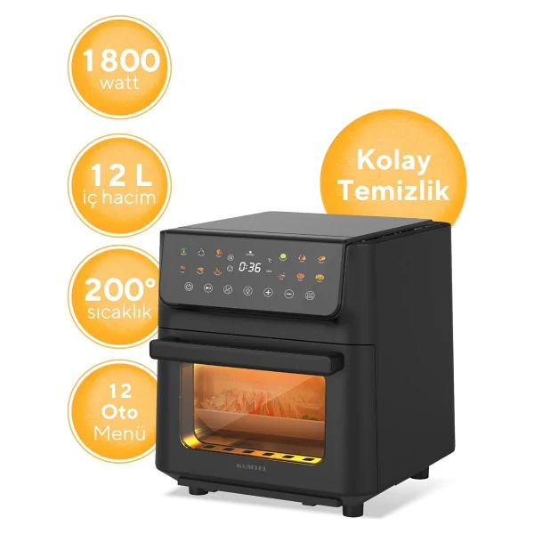Kumtel Fastfryer XXL Haf-10 12 Lt Yağsız Fritöz - Görsel 3