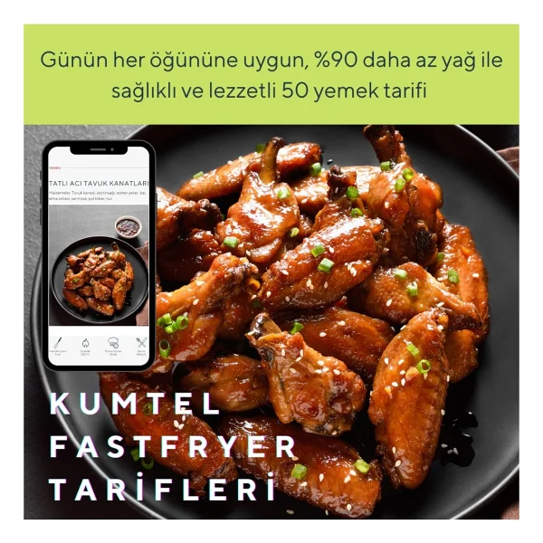 Kumtel Fastfryer XXL Haf-10 12 Lt Yağsız Fritöz - Görsel 5