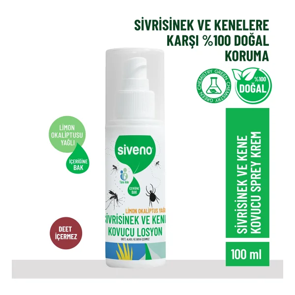 Siveno Sivrisinek Ve Kene Kovucu Sprey Krem 100 Ml - Görsel 8