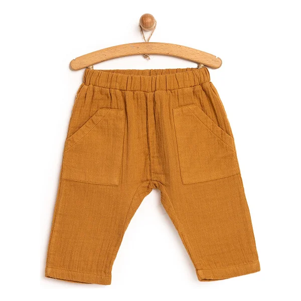 Hellobaby Basic Müslin Pantolon Erkek Bebek - İndigo - 1 Yaş - Görsel 9